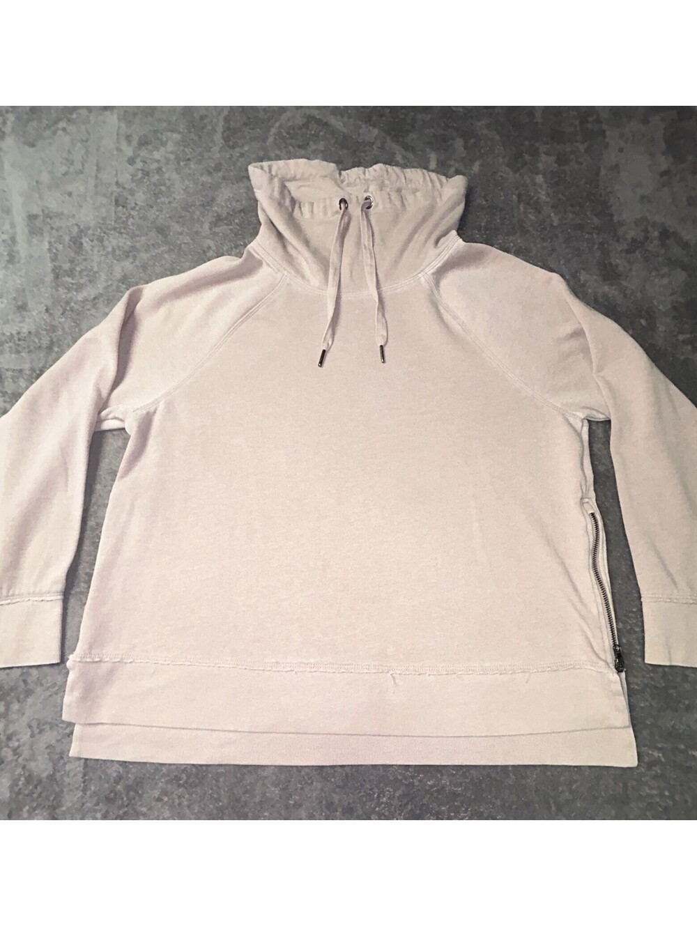 Calvin Klein Performance Women’s L Pink Funnel Neck Sweatshirt Side Zip Pullover